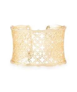 Kendra Scott Candice Gold Cuff Bracelet In Gold Filigree Mix