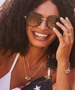 Kendra Scott Ada Star Necklace In Gold -Earrings Bracelets Elegant Shop Kendra Scott Ada Star Necklace Gold 00