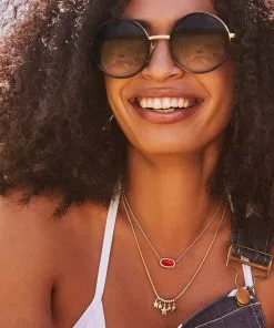 Kendra Scott Ada Star Necklace In Gold -Earrings Bracelets Elegant Shop Kendra Scott Ada Star Necklace Gold 01