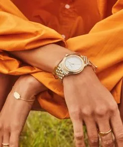 Earrings Bracelets Elegant Shop -Earrings Bracelets Elegant Shop Kendra Scott Alex 35 MM Watch Ivory MOP Gold 00