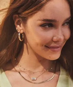 Kendra Scott Amelia Chain Necklace In Gold -Earrings Bracelets Elegant Shop Kendra Scott Amelia Chain Necklace Gold 00