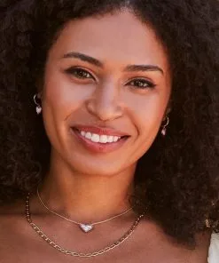 Kendra Scott Ari Heart Gold Pendant Necklace In Bubblegum Pink Kyocera Opal -Earrings Bracelets Elegant Shop Kendra Scott Ari Pendant Necklace Bumblegum Pink Gold 00