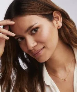 Kendra Scott Davie 18k Gold Vermeil Pendant Necklace In Ruby -Earrings Bracelets Elegant Shop Kendra Scott Birthstone July Davie Pendant Necklace 18k Gold Vermeil Ruby 01