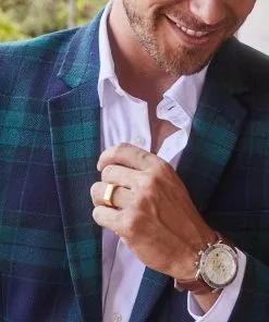 Kendra Scott Evans Stainless Steel 44mm Chronograph Watch In Ivory -Earrings Bracelets Elegant Shop Kendra Scott Evans 44m Chronograph Watch Eggshell Luggage Leather Stainless Steel 02