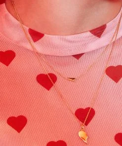 Kendra Scott Letter A Inline Initial Necklace In 18k Gold Vermeil -Earrings Bracelets Elegant Shop Kendra Scott Inline Letter Necklace A Gold Vermeil 01