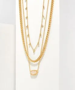 Kendra Scott Elisa Necklace Layering Set In Iridescent Drusy