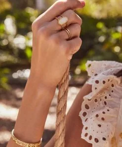 Kendra Scott Kelly Bangle Bracelet In Gold -Earrings Bracelets Elegant Shop Kendra Scott Kelly Bangle Bracelet Gold 00