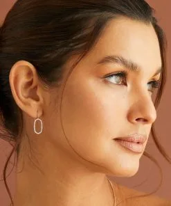 Kendra Scott Lee 14k Yellow Gold Open Frame Earrings In White Diamond -Earrings Bracelets Elegant Shop Kendra Scott Lee Open Frame Earrings 14k Yellow Gold 00