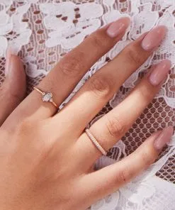 Kendra Scott Marisa 14k Yellow Gold Band Ring In White Diamond -Earrings Bracelets Elegant Shop Kendra Scott Marisa Band Ring 14k Yellow Gold 00