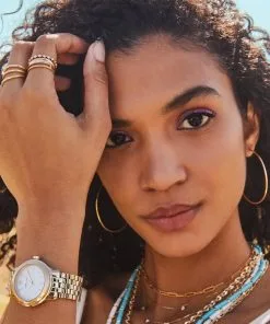 Kendra Scott Nicolette 14k Yellow Gold Band Ring In White Diamond -Earrings Bracelets Elegant Shop Kendra Scott Nicolette Band Ring 14k yellow gold diamond 00