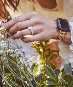 Kendra Scott Whitley Double Chain Watch Band In Gold Tone Stainless Steel -Earrings Bracelets Elegant Shop Kendra Scott Whitley Double Chain Watch Band Gold 00