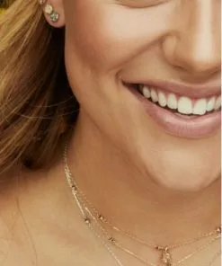 Kendra Scott Nola Gold Pendant Necklace In Iridescent Drusy -Earrings Bracelets Elegant Shop Nola