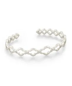 Kendra Scott Abbie Cuff Bracelet In Silver
