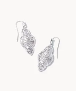 Kendra Scott Abbie Drop Earrings In Silver