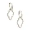Kendra Scott Abbie Convertible Huggie Earrings In Silver -Earrings Bracelets Elegant Shop kendra scott abbie huggie earrings rhodium 00 lg