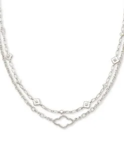 Kendra Scott Abbie Multi Strand Necklace In Silver
