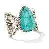 Kendra Scott Abena Vintage Silver Statement Bracelet In Variegated Turquoise Magnesite -Earrings Bracelets Elegant Shop kendra scott abena statement bracelet vintage silver variegated turquoise magnesite 00