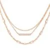 Kendra Scott Addison Triple Strand Necklace In Rose Gold 2 Kendra Scott Addison Triple Strand Necklace In Rose Gold -Earrings Bracelets Elegant Shop kendra scott addison multistrand necklace rose gold white cz 00 lg