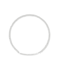 Kendra Scott Addison Stretch Bracelet In Silver -Earrings Bracelets Elegant Shop kendra scott addison stretch bracelet bracelet rhodium brass 01 lg