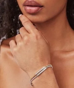 Kendra Scott Addison Stretch Bracelet In Silver -Earrings Bracelets Elegant Shop kendra scott addison stretch bracelet silver