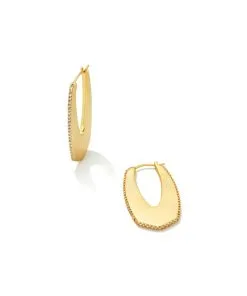 Kendra Scott Adeline Hoop Earrings In Gold -Earrings Bracelets Elegant Shop kendra scott adeline hoop earrings gold 00