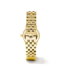 Kendra Scott Alex Gold Tone Stainless Steel 28mm Watch In Ivory Mother-of-Pearl -Earrings Bracelets Elegant Shop kendra scott alex 28mm watch gold ivory mother of pearl 02x