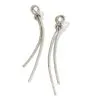 Kendra Scott Annie Linear Earrings In Silver -Earrings Bracelets Elegant Shop kendra scott annie linear earring rhodium