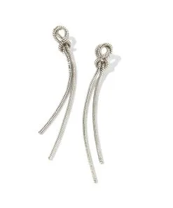 Kendra Scott Annie Linear Earrings In Silver