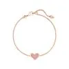 Kendra Scott Ari Heart Rose Gold Chain Bracelet In Light Pink Drusy -Earrings Bracelets Elegant Shop kendra scott ari heart delicate chain bracelet rose gold pink drusy 00