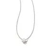 Kendra Scott Arya Silver Pendant Necklace In White Pearl -Earrings Bracelets Elegant Shop kendra scott ariya pendant necklace rhodium white pearl 00
