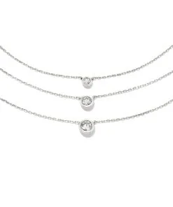 Kendra Scott Audrey 14k White Gold Pendant Necklace In White Diamond -Earrings Bracelets Elegant Shop kendra scott audrey pendant necklace 14k white gold 07ct diamond 02