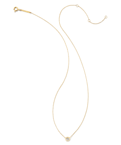 Kendra Scott Audrey 14k Yellow Gold Pendant Necklace In White Diamond, .25ct -Earrings Bracelets Elegant Shop kendra scott audrey pendant necklace 14k yellow gold .25ct diamond 01