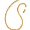 Barbie™ X Kendra Scott Chain Necklace In Gold -Earrings Bracelets Elegant Shop kendra scott barbie chain necklace gold 00