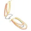 Barbie™ X Kendra Scott Gold Hoop Earrings In Pink Crystal -Earrings Bracelets Elegant Shop kendra scott barbie hoop earrings gold pink iridescent glitter glass 00