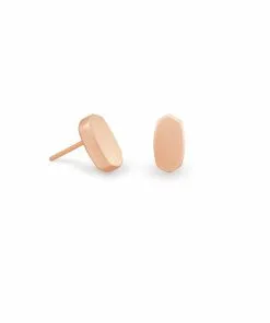 Kendra Scott Barrett Stud Earrings In Rose Gold