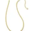 Kendra Scott Brielle Chain Necklace In Gold -Earrings Bracelets Elegant Shop kendra scott brielle chain necklace gold 01