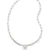 Kendra Scott Brielle Convertible Medallion Chain Necklace In Silver