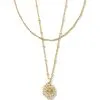 Kendra Scott Brielle Multi Strand Necklace In Gold -Earrings Bracelets Elegant Shop kendra scott brielle multi strand necklace gold 00