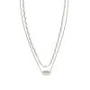Kendra Scott Brooke Multi Strand Necklace In Silver