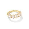 Kendra Scott Cailin Gold Crystal Band Ring In White Crystal 2 Kendra Scott Cailin Gold Crystal Band Ring In White Crystal -Earrings Bracelets Elegant Shop kendra scott caillin crystal band ring gold white cz 00
