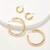 Kendra Scott Colette Hoop Earring Set Of 2 In Gold -Earrings Bracelets Elegant Shop kendra scott colette hoop earring set gold white crystal 00