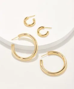 Kendra Scott Colette Hoop Earring Set Of 2 In Gold