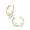 Kendra Scott Dana Hoop Earrings In Mixed Metal -Earrings Bracelets Elegant Shop kendra scott dana hoop earrings mixed metal 00