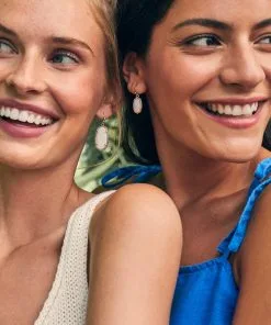 Kendra Scott Lee Gold Drop Earrings In Ivory Pearl -Earrings Bracelets Elegant Shop kendra scott dani gold drop earrings lee drop earrings