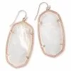 Kendra Scott Danielle Rose Gold Earrings In Ivory Pearl -Earrings Bracelets Elegant Shop kendra scott danielle rose gold statement earrings in ivory pearl 00 default lg
