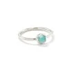 Kendra Scott Davie Sterling Silver Band Ring In Aquamarine