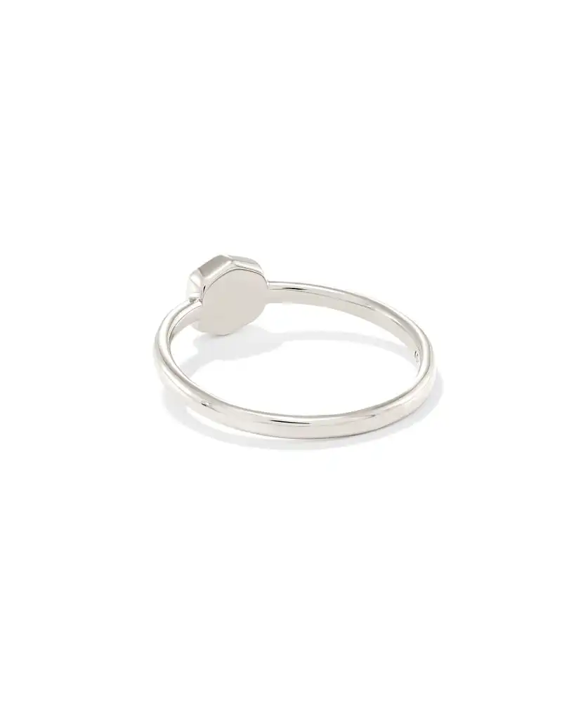 Kendra Scott Davie Sterling Silver Band Ring In Aquamarine 5 Kendra Scott Davie Sterling Silver Band Ring In Aquamarine - Image 3