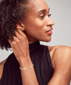 Kendra Scott Davie Gold Cuff Bracelet In Dichroic Glass -Earrings Bracelets Elegant Shop kendra scott davie cuff bracelet gold dichroic glass 03 lg