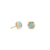 Kendra Scott Davie 18k Gold Vermeil Stud Earrings In Aquamarine