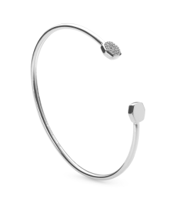 Kendra Scott Davis Sterling Silver Cuff Bracelet In White Diamond 9 Kendra Scott Davis Sterling Silver Cuff Bracelet In White Diamond -Earrings Bracelets Elegant Shop kendra scott davis bracelet silver white diamond 01 lg